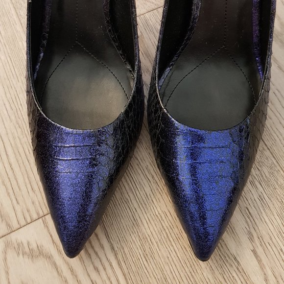 Blue Ombre Snake Pumps Nine West Boutique 9 - Picture 7 of 8